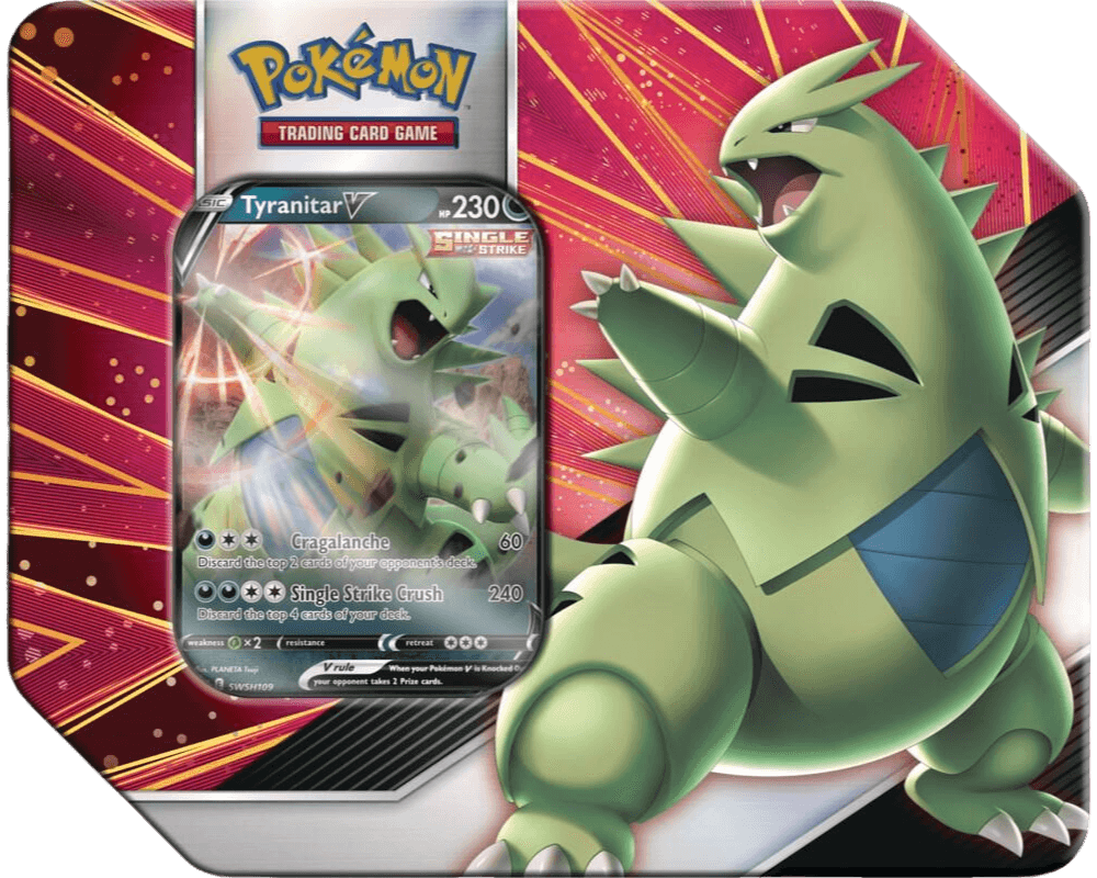 V Strikers Tin (Tyranitar V)