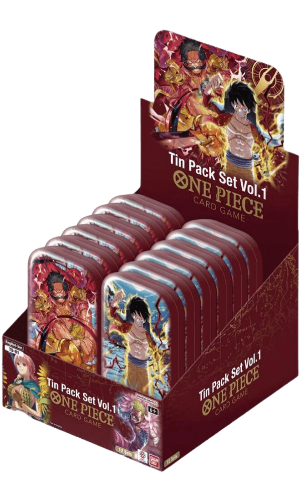 One Piece: Tin Pack Set Vol. 1 Display